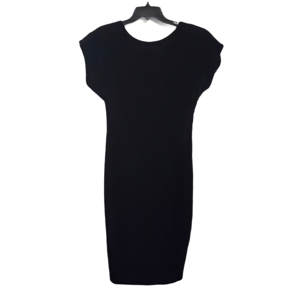 🔥SALE🔥Ann Taylor Vintage Black Velvet Red Bow Dress 6 - Picture 2 of 12